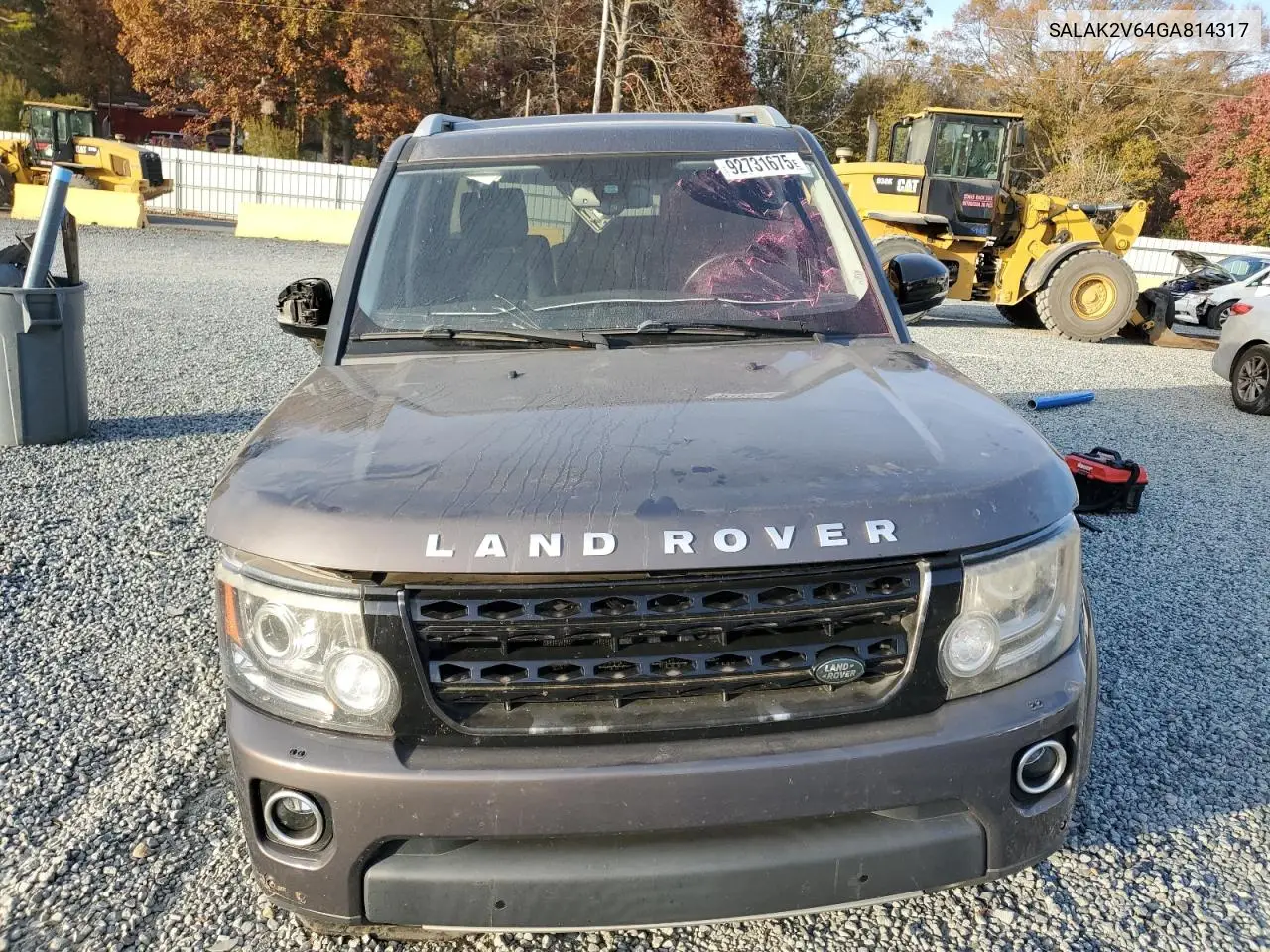 SALAK2V64GA814317 2016 Land Rover Lr4 Hse Luxury
