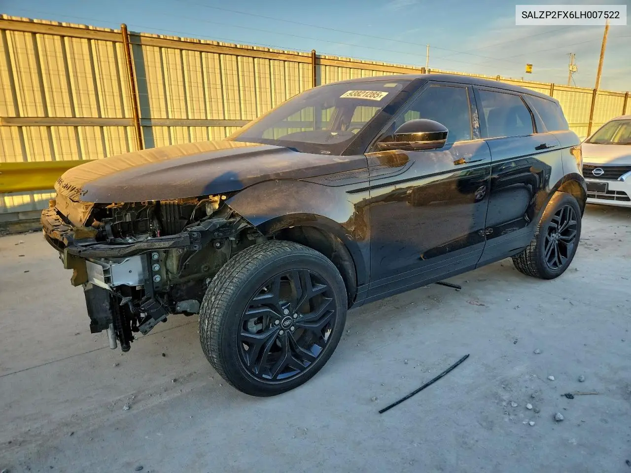 SALZP2FX6LH007522 2020 Land Rover Range Rover Evoque Se