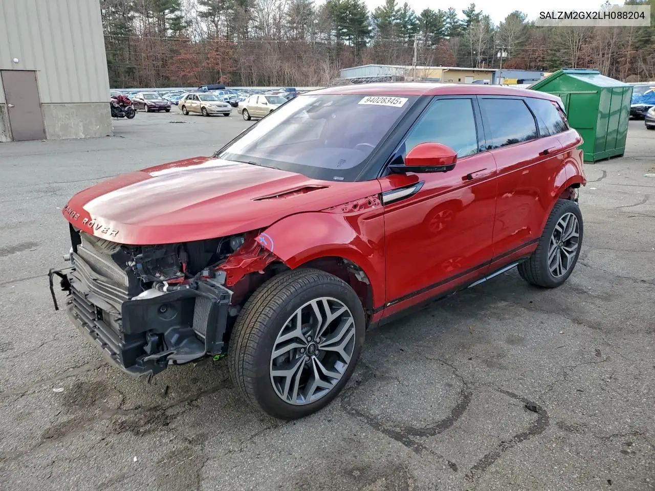 SALZM2GX2LH088204 2020 Land Rover Range Rover Evoque Hse
