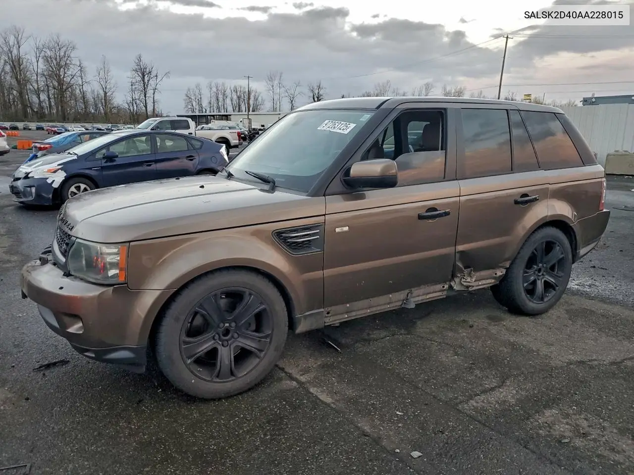 SALSK2D40AA228015 2010 Land Rover Range Rover Sport Lux