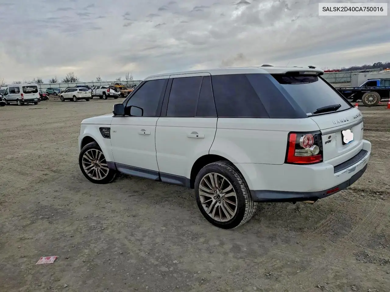 SALSK2D40CA750016 2012 Land Rover Range Rover Sport Hse Luxury