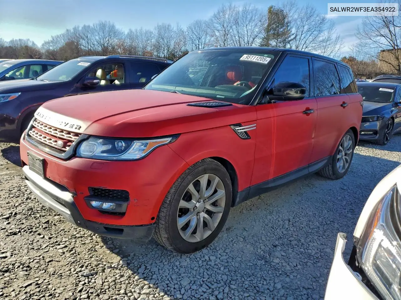 SALWR2WF3EA354922 2014 Land Rover Range Rover Sport Hse