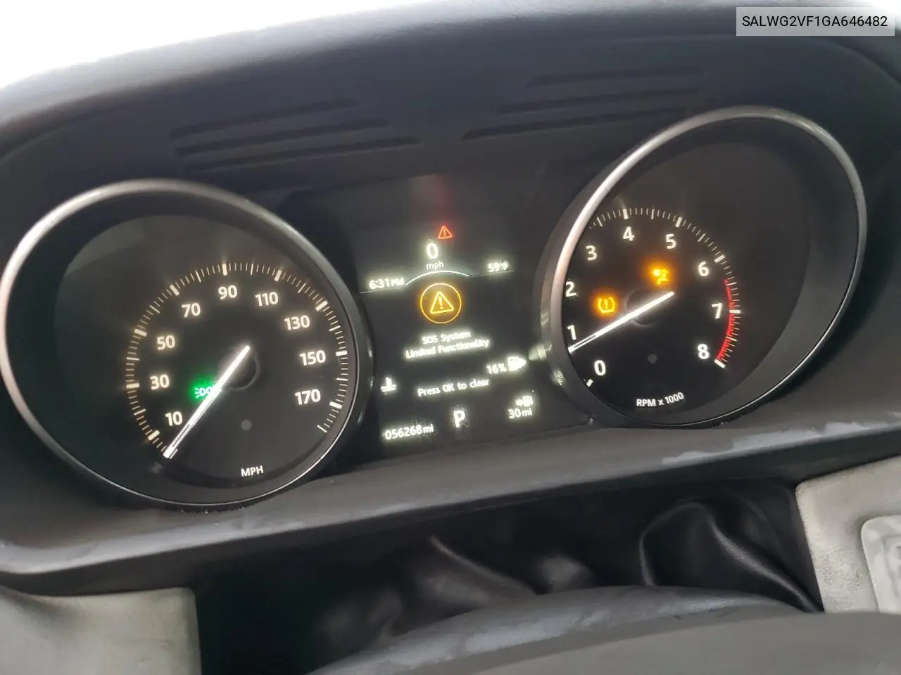 SALWG2VF1GA646482 2016 Land Rover Range Rover Sport Se