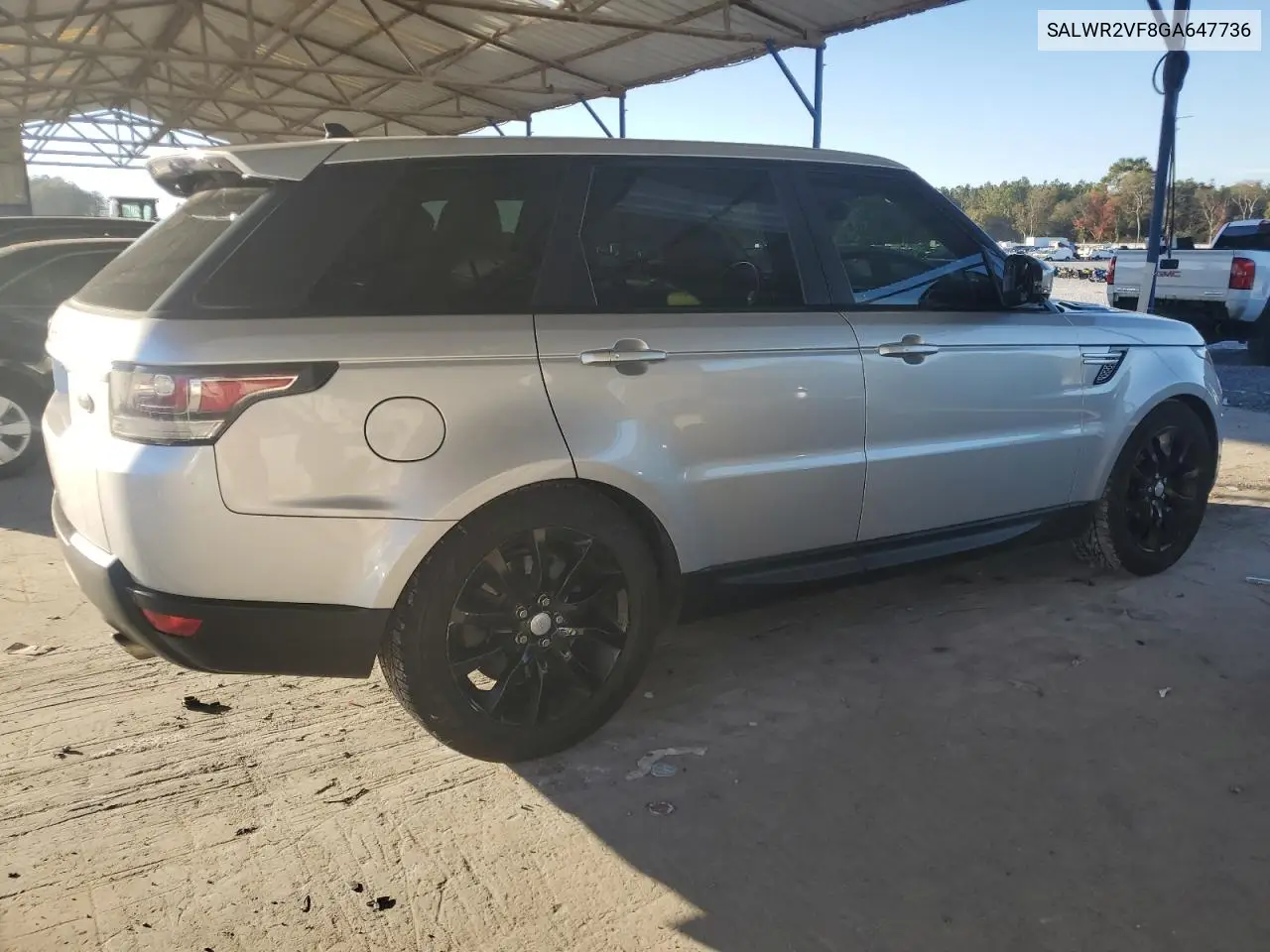 SALWR2VF8GA647736 2016 Land Rover Range Rover Sport Hse