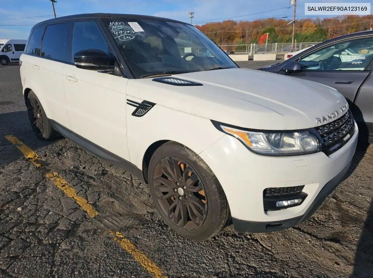 SALWR2EF9GA123169 2016 Land Rover Range Rover Sport Sc