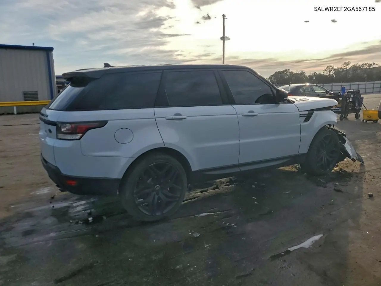 SALWR2EF2GA567185 2016 Land Rover Range Rover Sport Sc