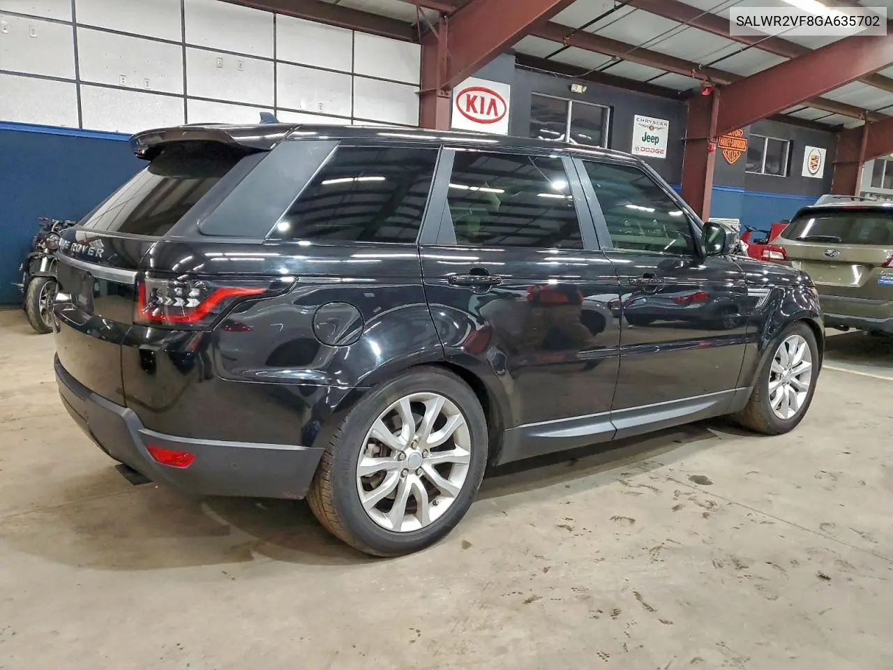 SALWR2VF8GA635702 2016 Land Rover Range Rover Sport Hse
