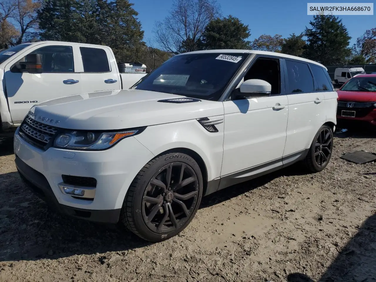 SALWR2FK3HA668670 2017 Land Rover Range Rover Sport Hse
