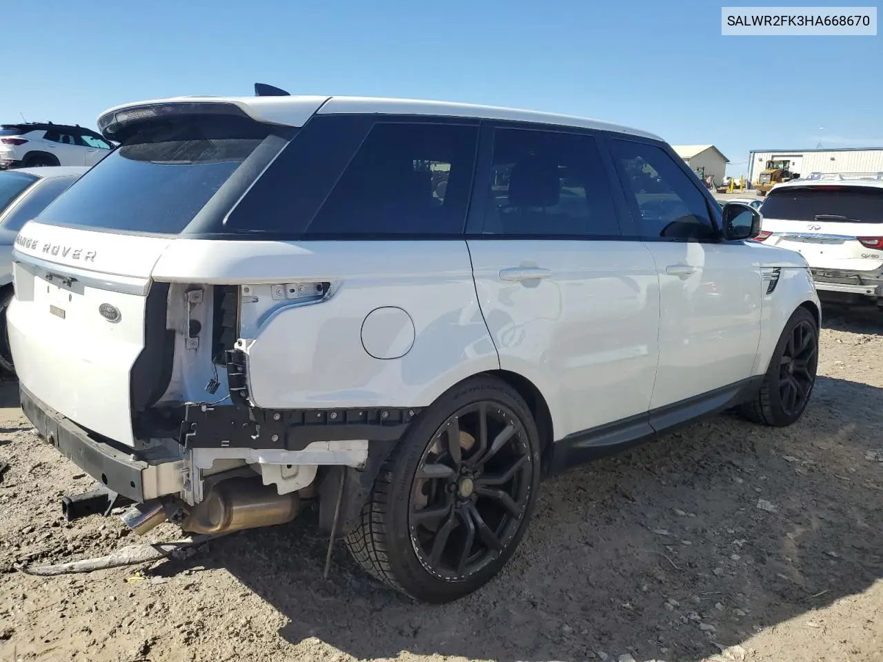 SALWR2FK3HA668670 2017 Land Rover Range Rover Sport Hse
