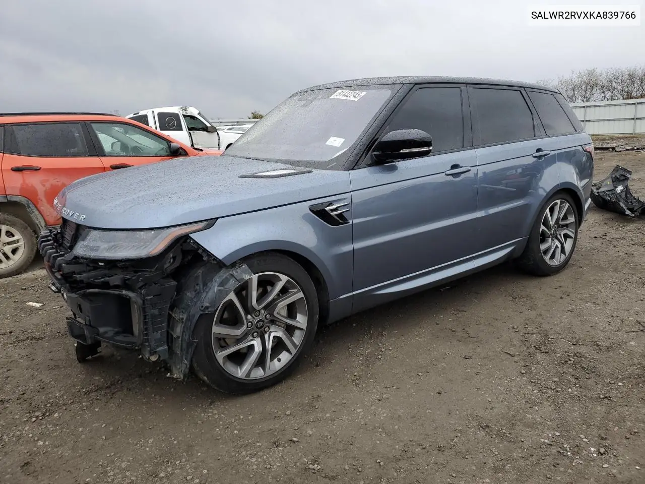 SALWR2RVXKA839766 2019 Land Rover Range Rover Sport Hse