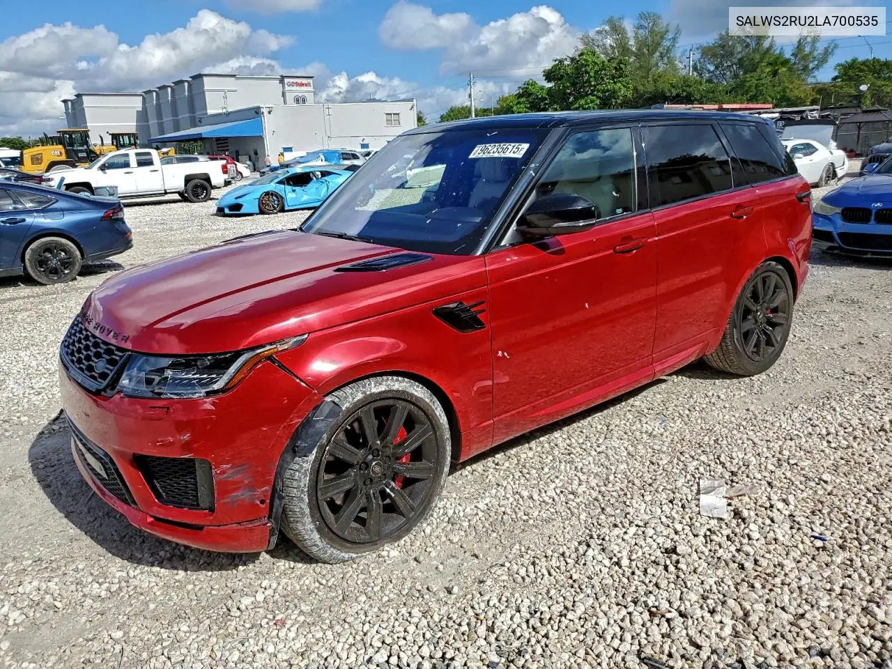 SALWS2RU2LA700535 2020 Land Rover Range Rover Sport Hst