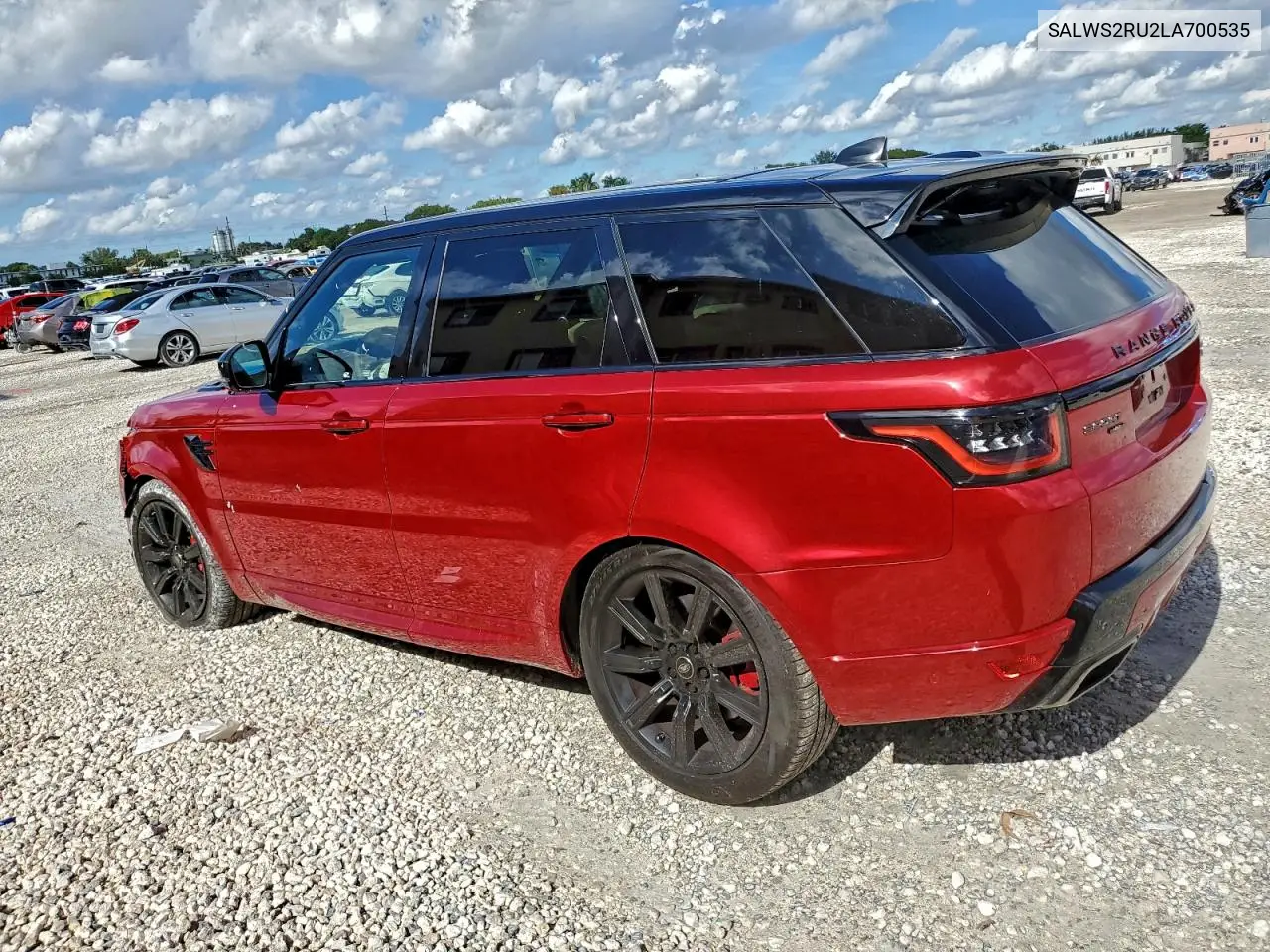 SALWS2RU2LA700535 2020 Land Rover Range Rover Sport Hst