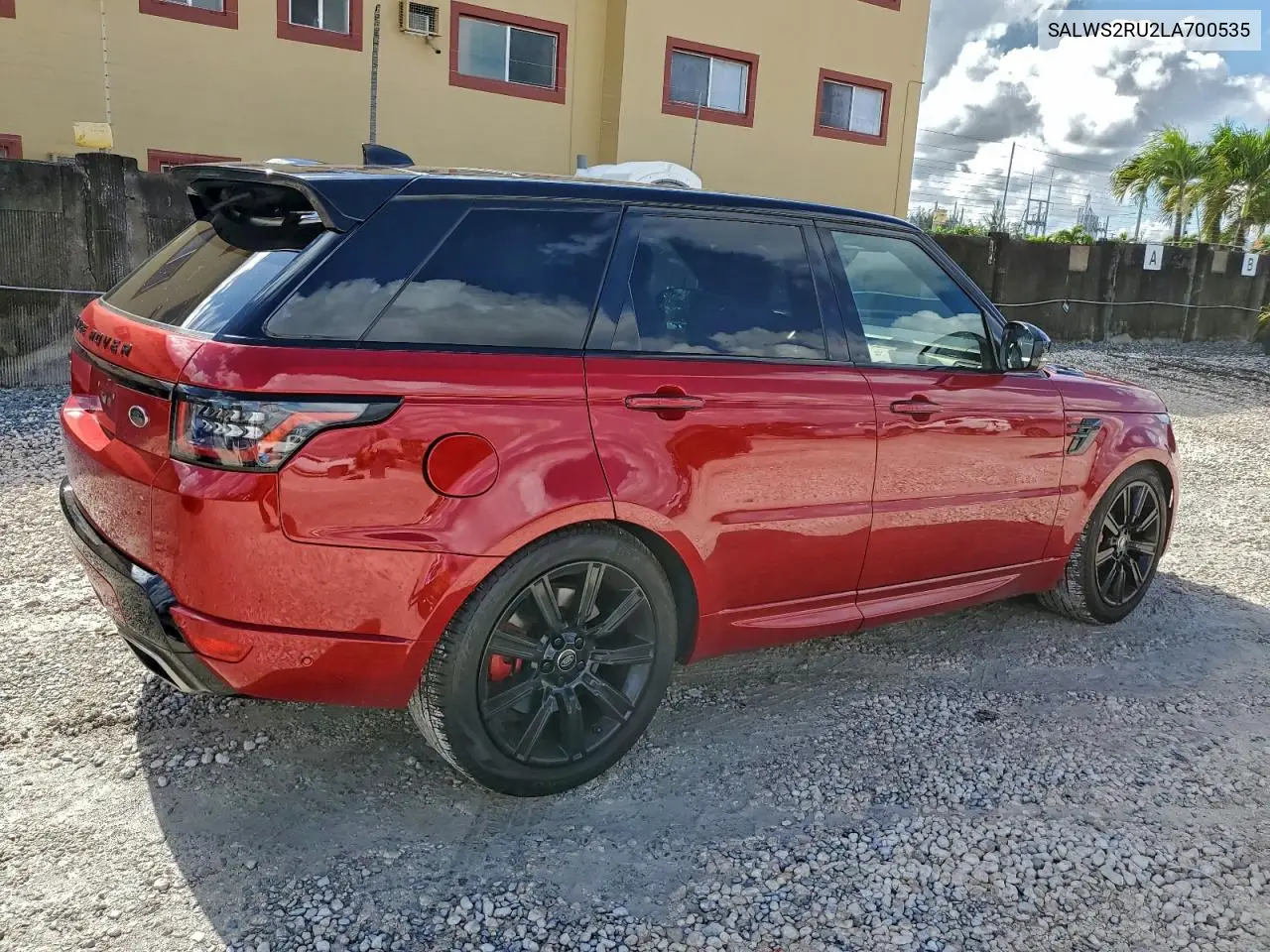 SALWS2RU2LA700535 2020 Land Rover Range Rover Sport Hst