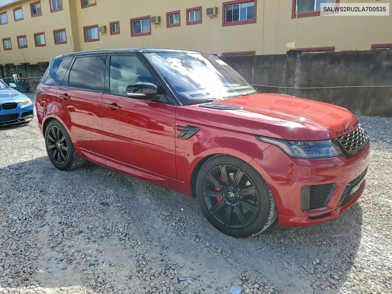 SALWS2RU2LA700535 2020 Land Rover Range Rover Sport Hst
