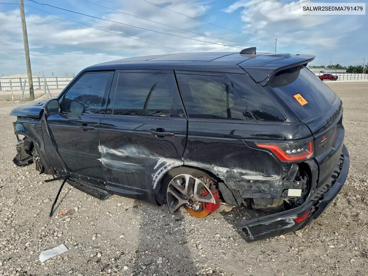 SALWR2SE0MA791479 2021 Land Rover Range Rover Sport Hse Dynamic