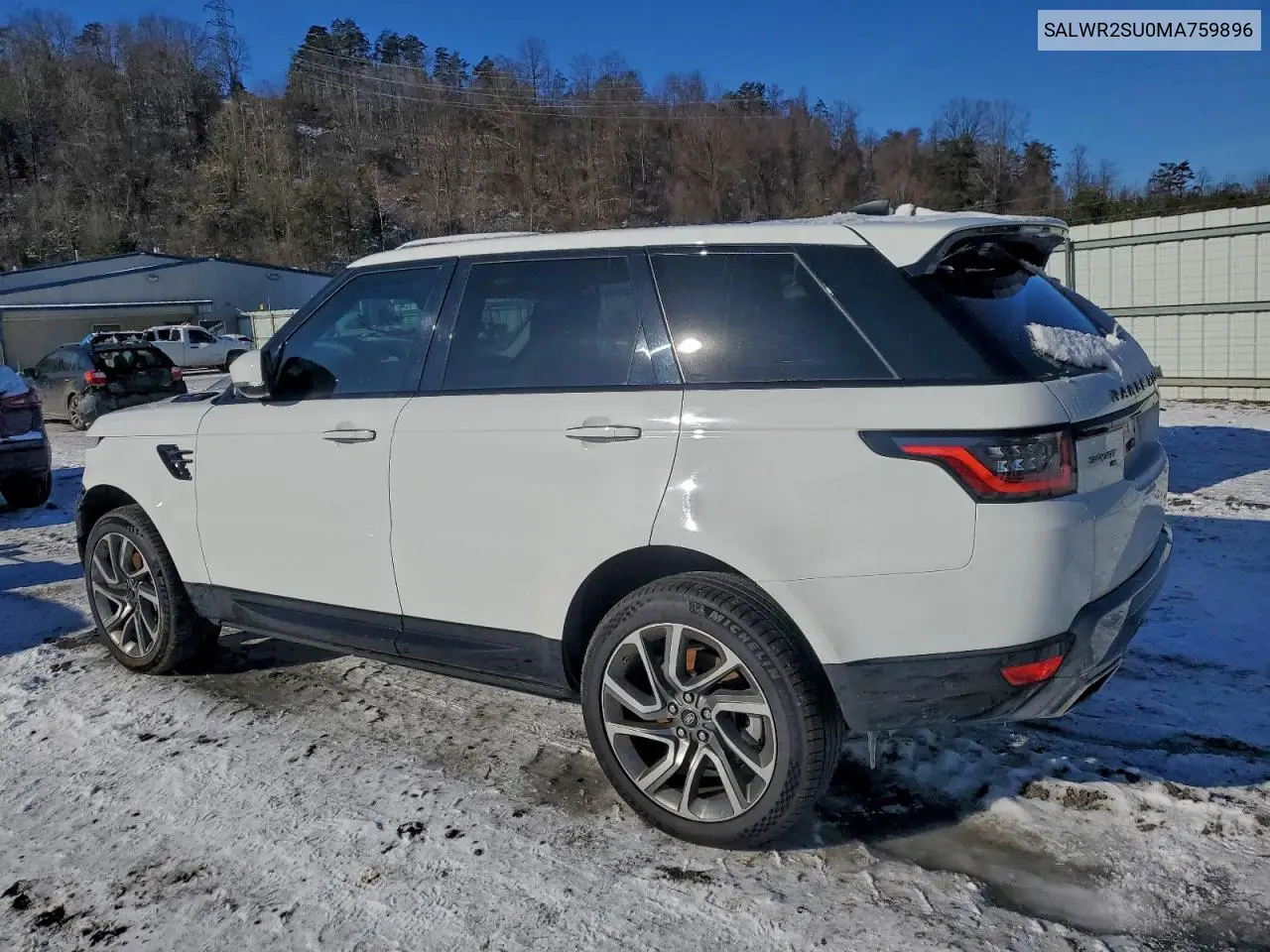 SALWR2SU0MA759896 2021 Land Rover Range Rover Sport Hse Silver Edition