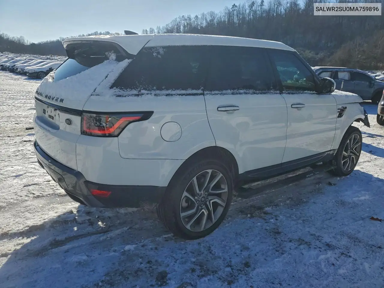 SALWR2SU0MA759896 2021 Land Rover Range Rover Sport Hse Silver Edition