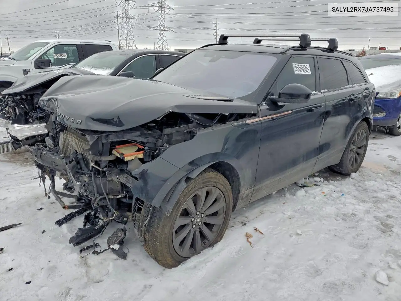 SALYL2RX7JA737495 2018 Land Rover Range Rover Velar R-Dynamic Se