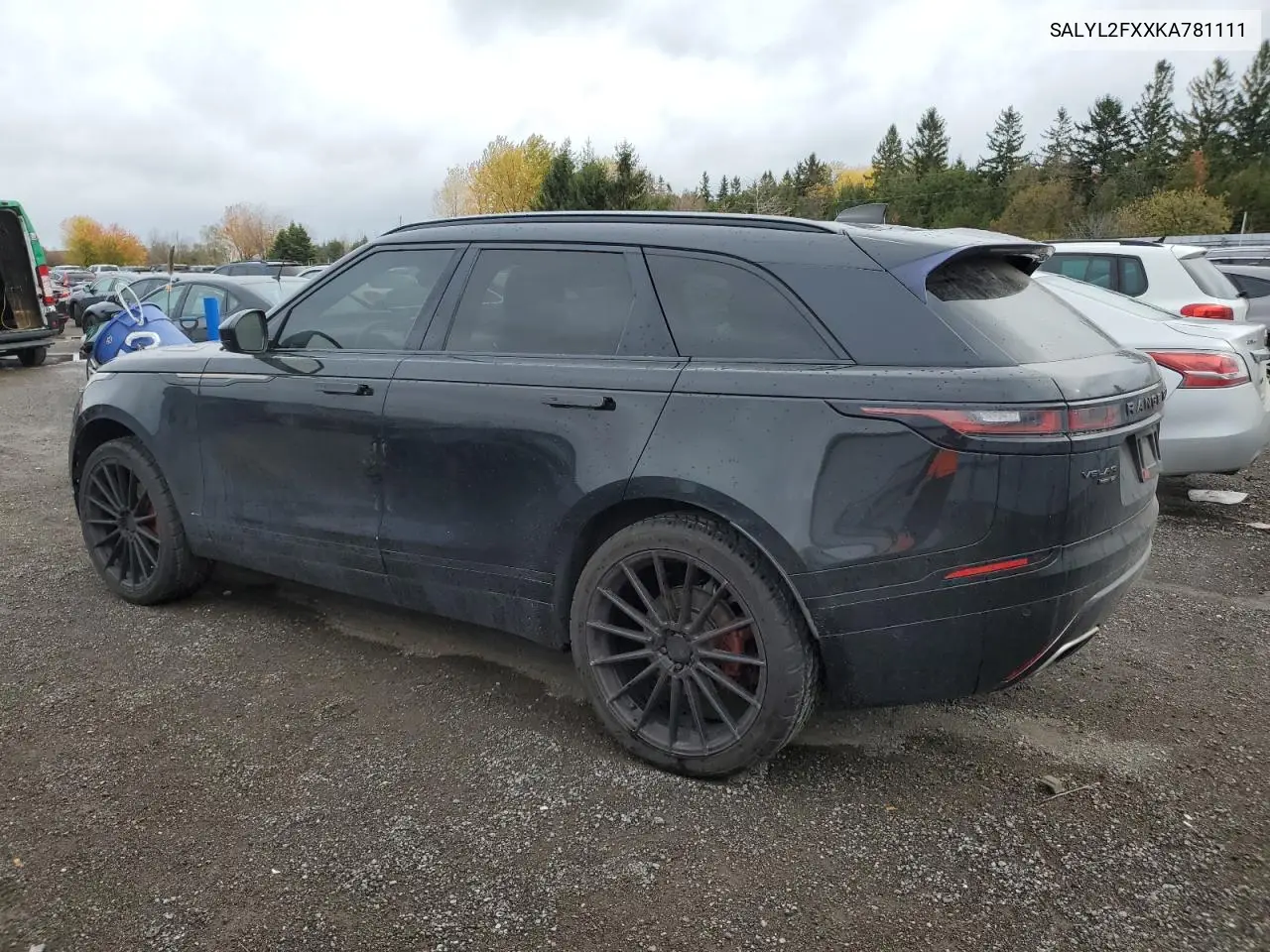 SALYL2FXXKA781111 2019 Land Rover Range Rover Velar R-Dynamic Se