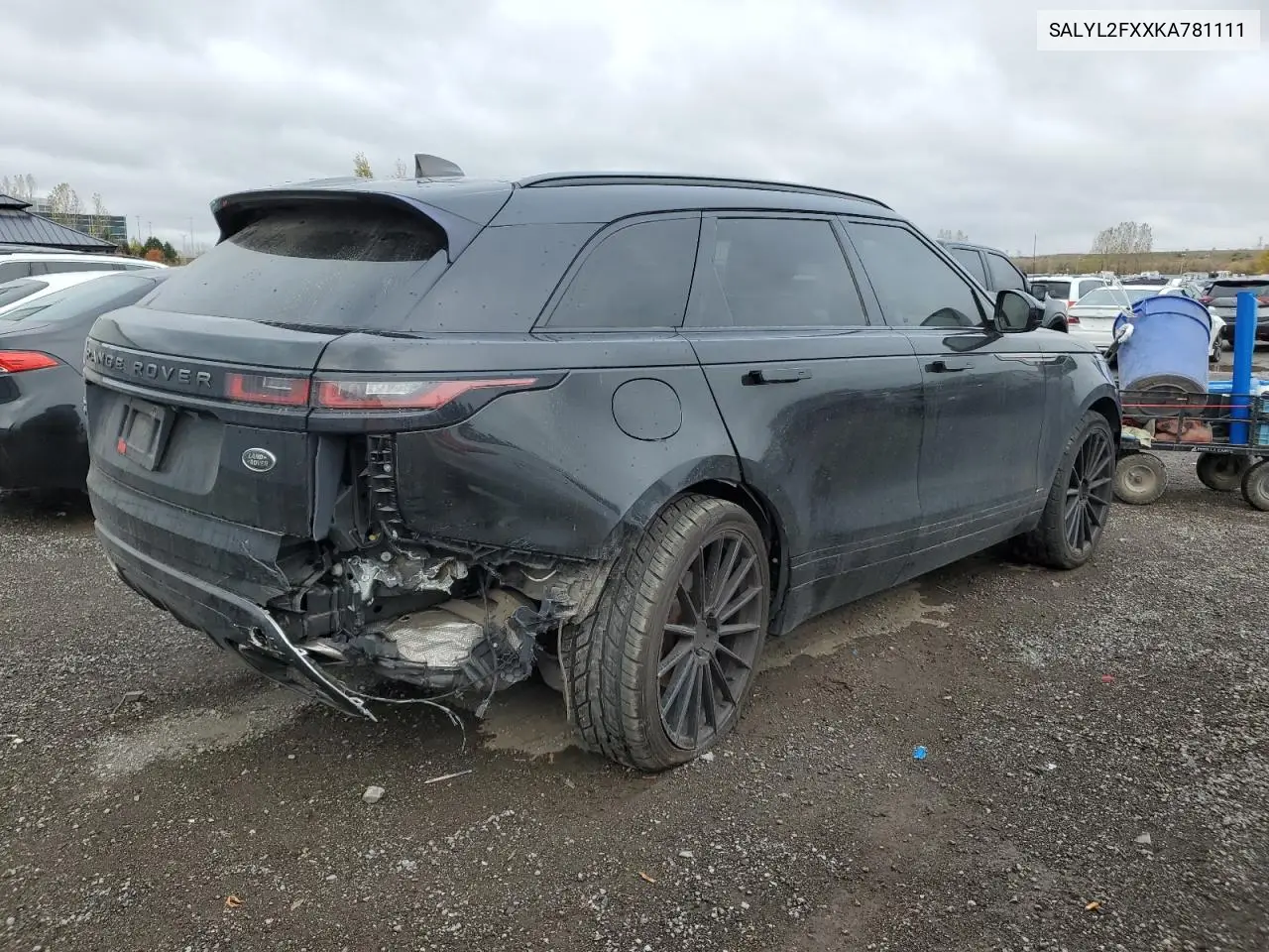 SALYL2FXXKA781111 2019 Land Rover Range Rover Velar R-Dynamic Se