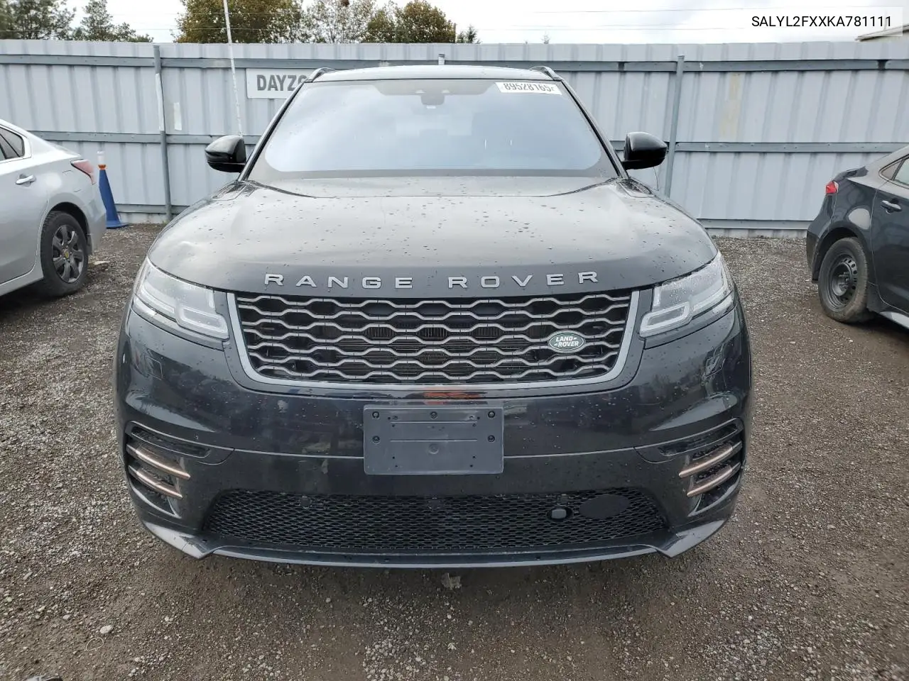 SALYL2FXXKA781111 2019 Land Rover Range Rover Velar R-Dynamic Se