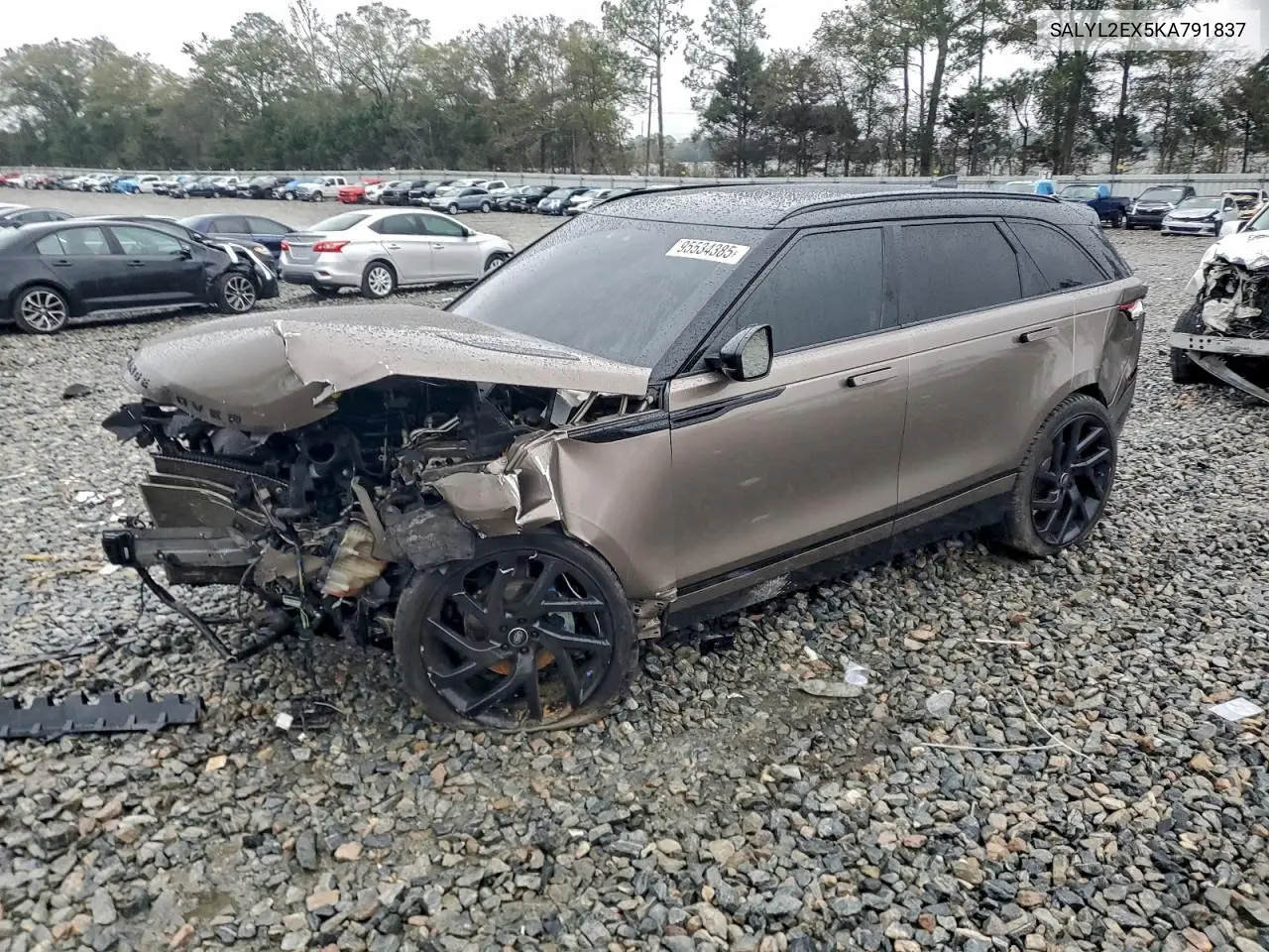 SALYL2EX5KA791837 2019 Land Rover Range Rover Velar R-Dynamic Se