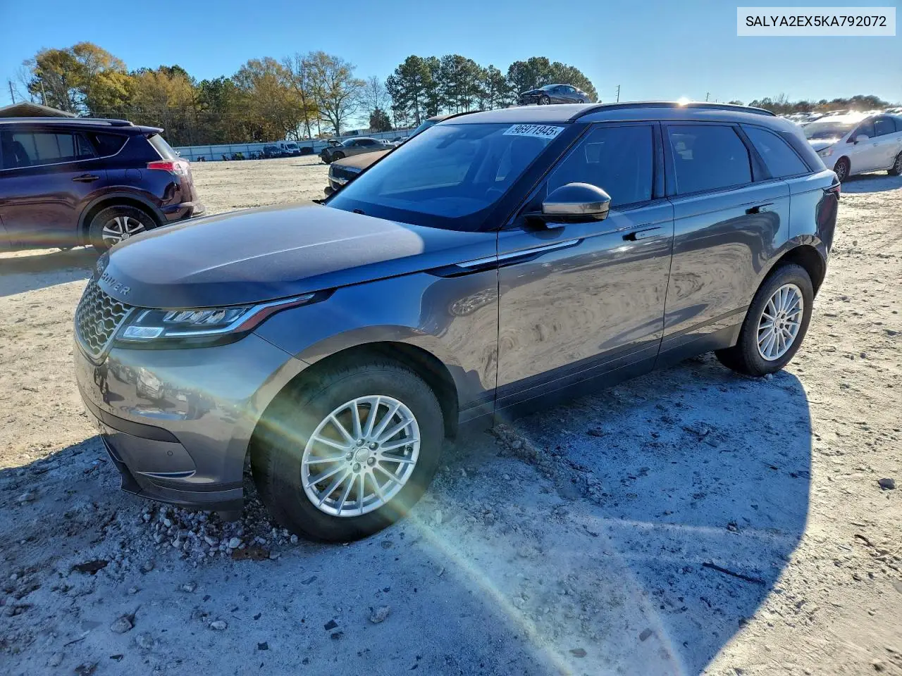 SALYA2EX5KA792072 2019 Land Rover Range Rover Velar