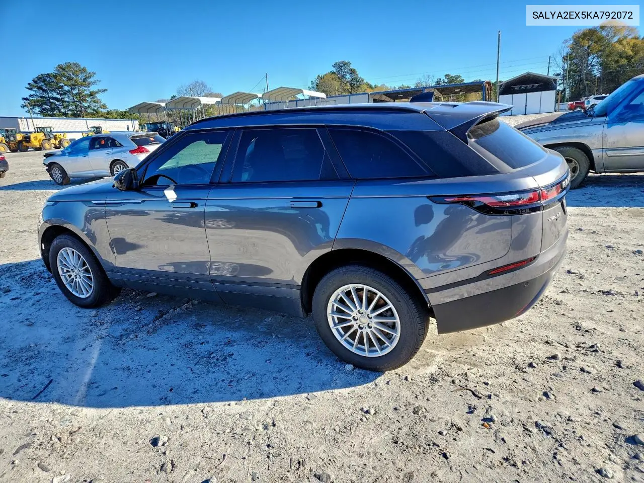 SALYA2EX5KA792072 2019 Land Rover Range Rover Velar