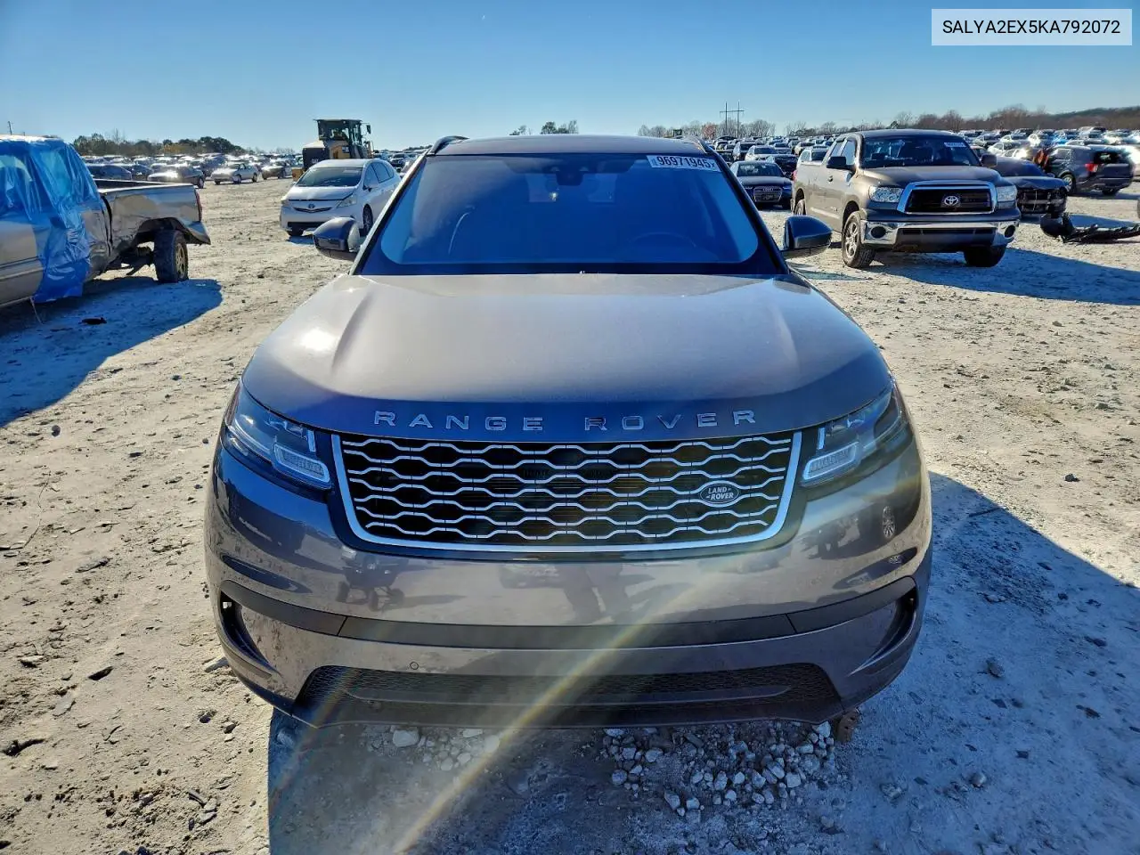 SALYA2EX5KA792072 2019 Land Rover Range Rover Velar