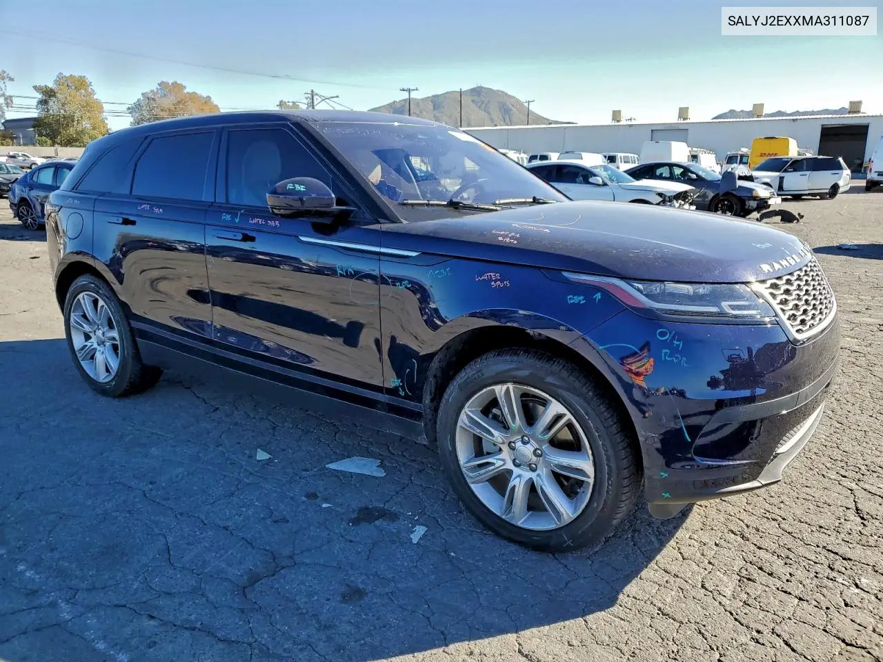 SALYJ2EXXMA311087 2021 Land Rover Range Rover Velar S