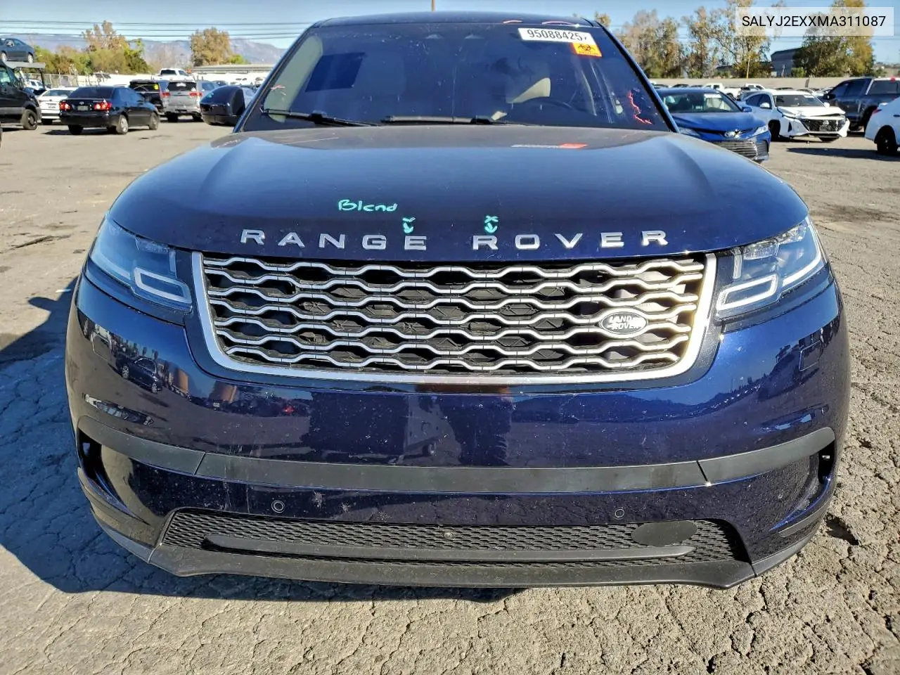 SALYJ2EXXMA311087 2021 Land Rover Range Rover Velar S