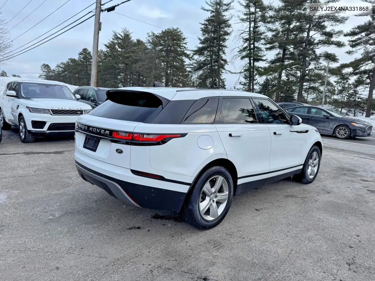 2022 Land Rover Range Rover Velar S VIN: SALYJ2EX4NA331868 Lot: 76286885