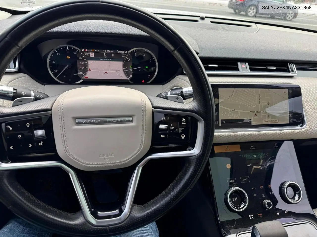 2022 Land Rover Range Rover Velar S VIN: SALYJ2EX4NA331868 Lot: 76286885