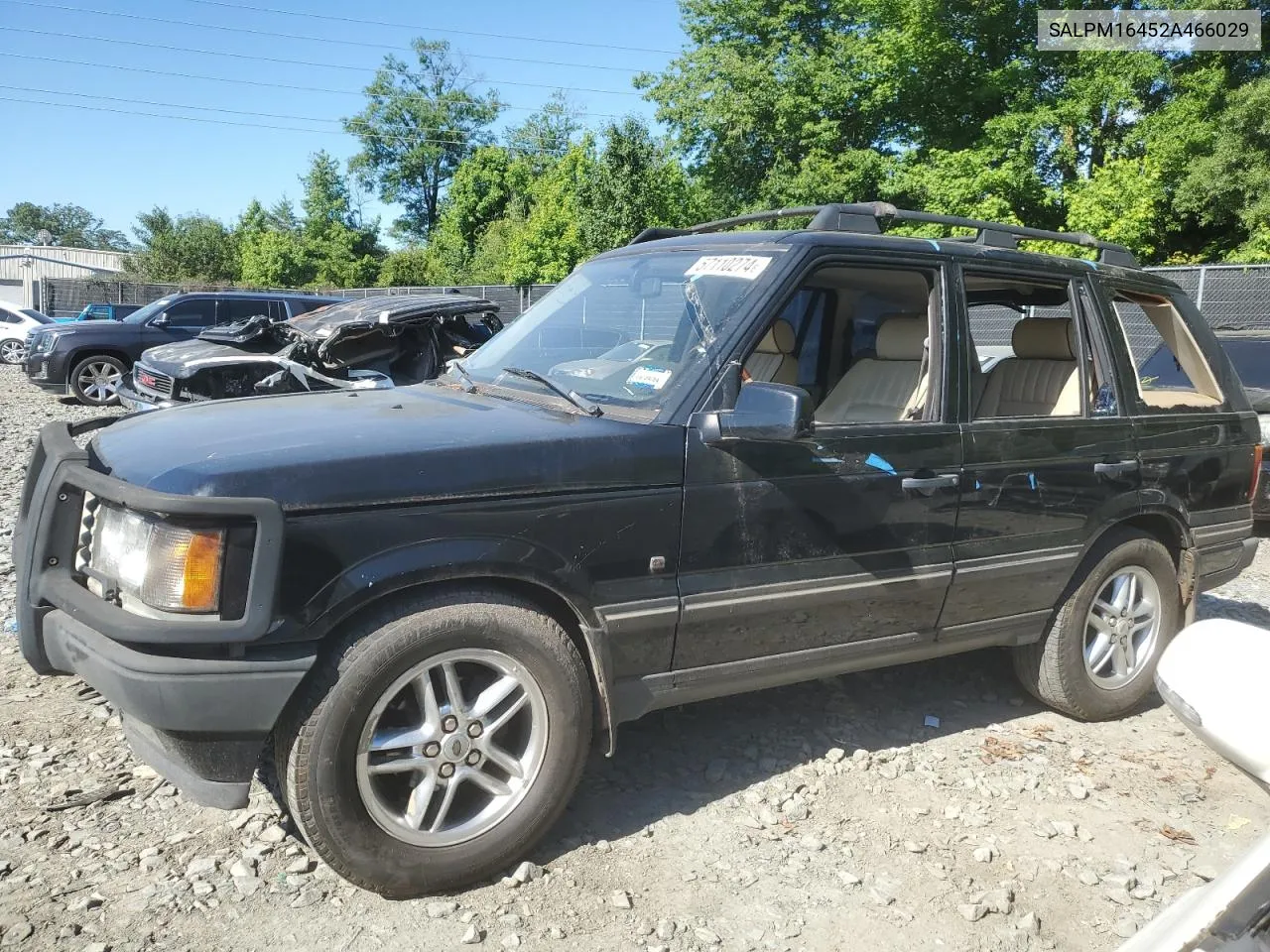 2002 Land Rover Range Rover 4.6 Hse Long Wheelbase VIN: SALPM16452A466029 Lot: 57110274