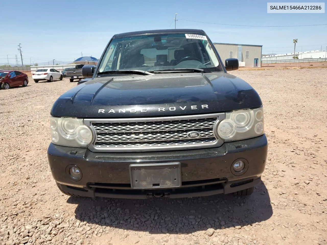 2006 Land Rover Range Rover Hse VIN: SALME15466A212286 Lot: 53868494