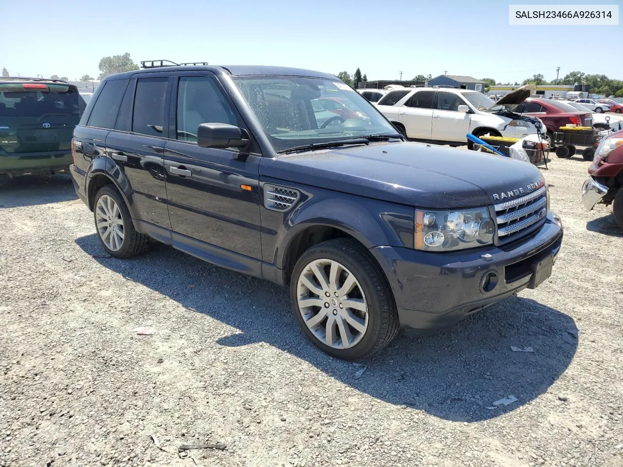 2006 Land Rover Range Rover Sport Supercharged VIN: SALSH23466A926314 Lot: 54037794