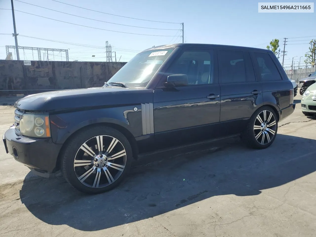 2006 Land Rover Range Rover Hse VIN: SALME15496A211665 Lot: 54158544