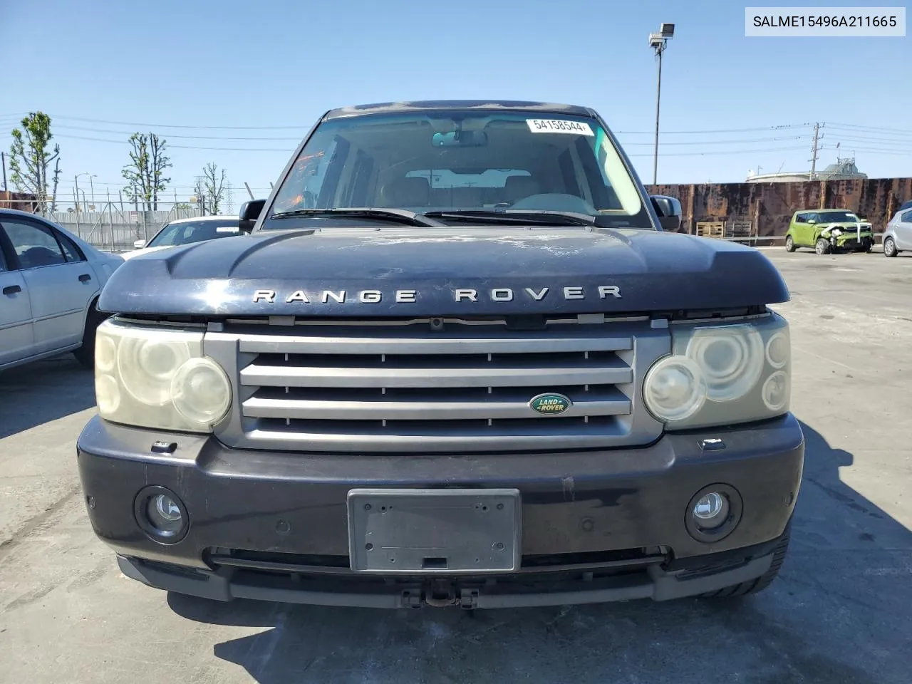 2006 Land Rover Range Rover Hse VIN: SALME15496A211665 Lot: 54158544