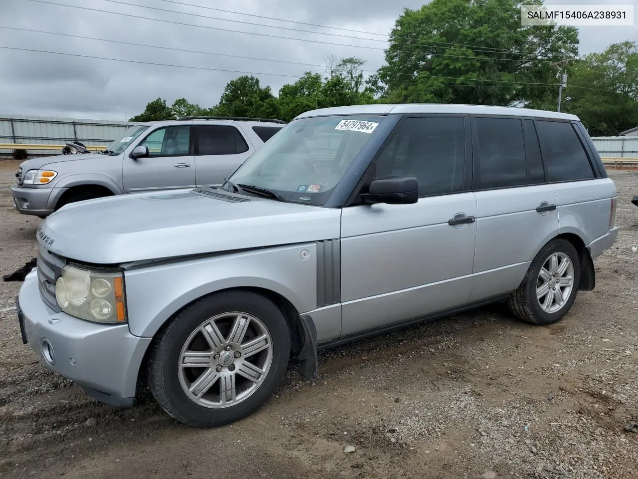 2006 Land Rover Range Rover Hse VIN: SALMF15406A238931 Lot: 54797964