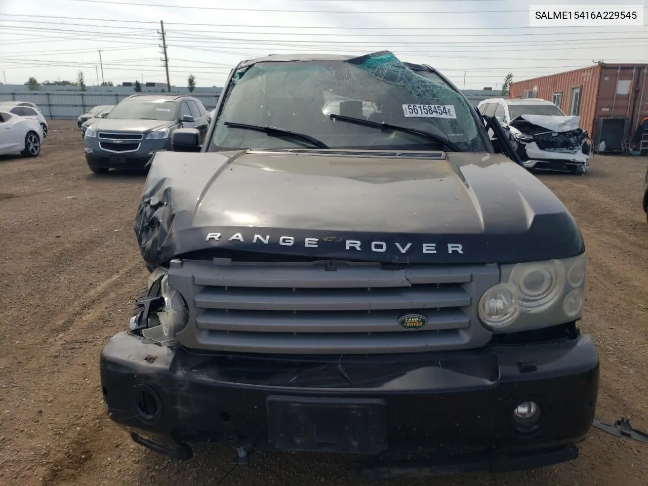 2006 Land Rover Range Rover Hse VIN: SALME15416A229545 Lot: 56158454