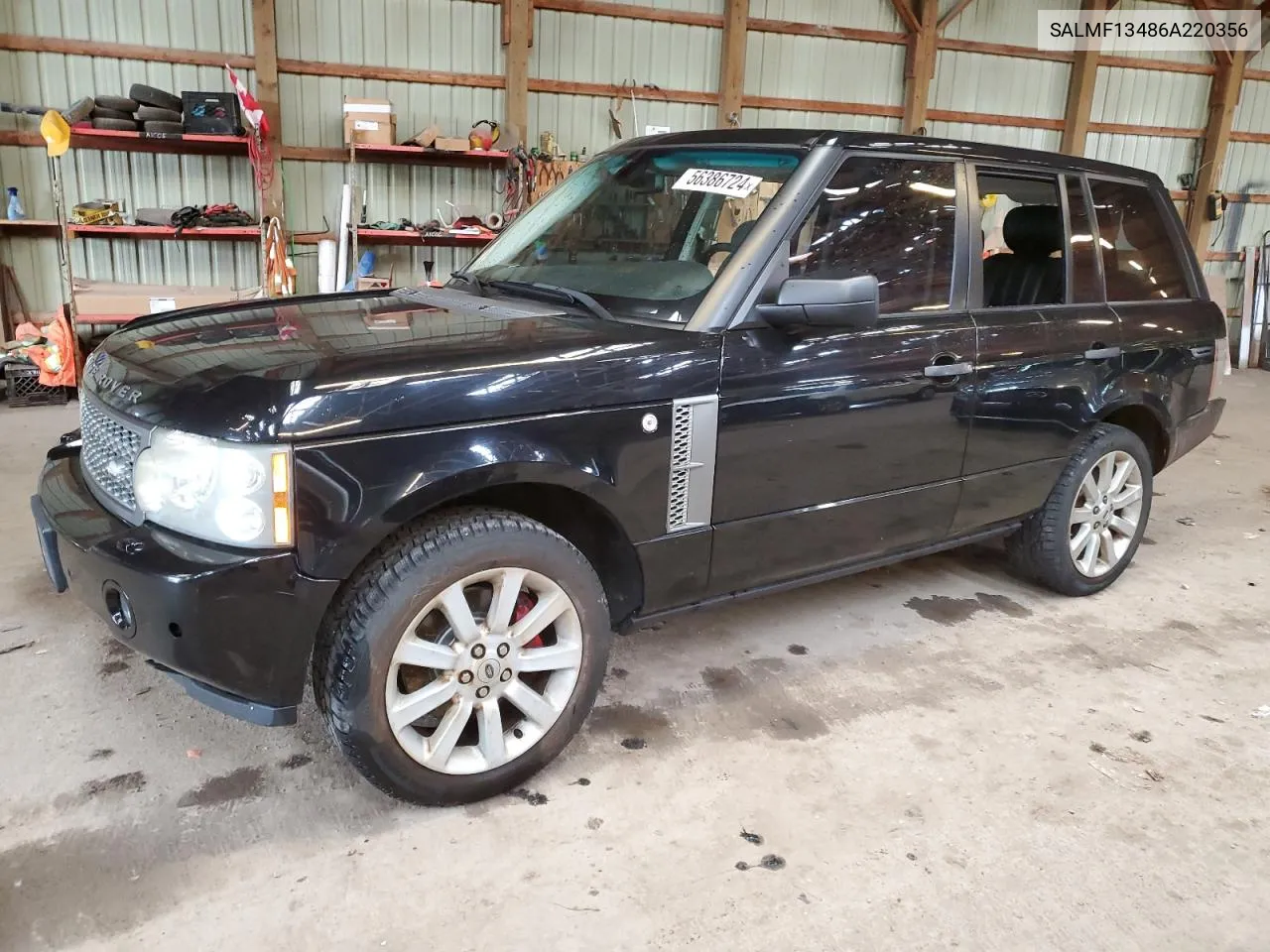 2006 Land Rover Range Rover Supercharged VIN: SALMF13486A220356 Lot: 56386724