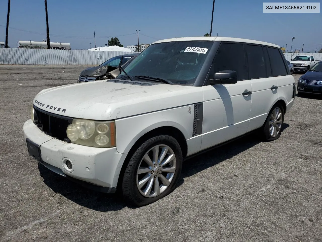 SALMF13456A219102 2006 Land Rover Range Rover Supercharged