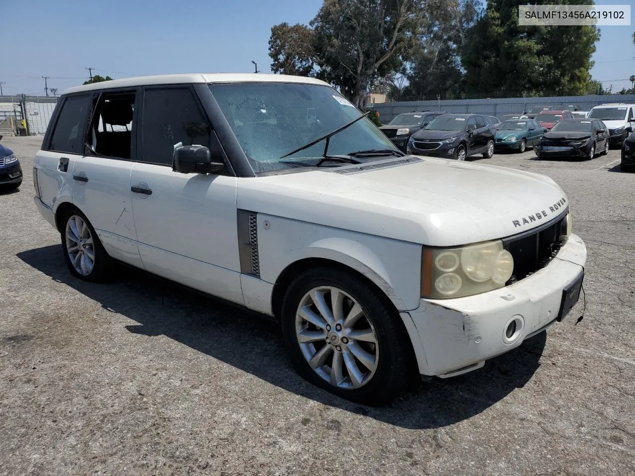 SALMF13456A219102 2006 Land Rover Range Rover Supercharged