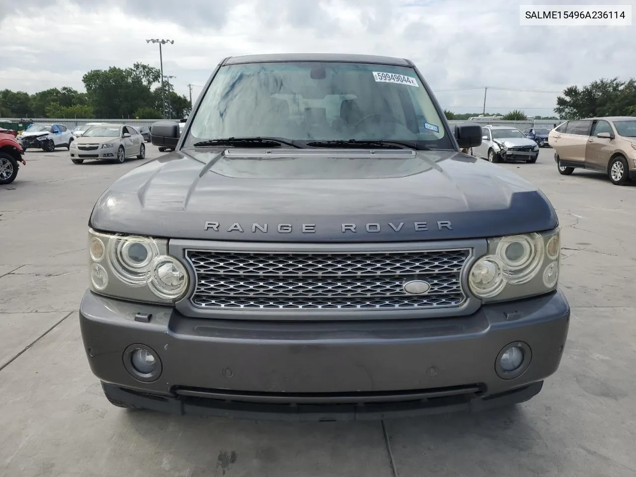 2006 Land Rover Range Rover Hse VIN: SALME15496A236114 Lot: 59949044