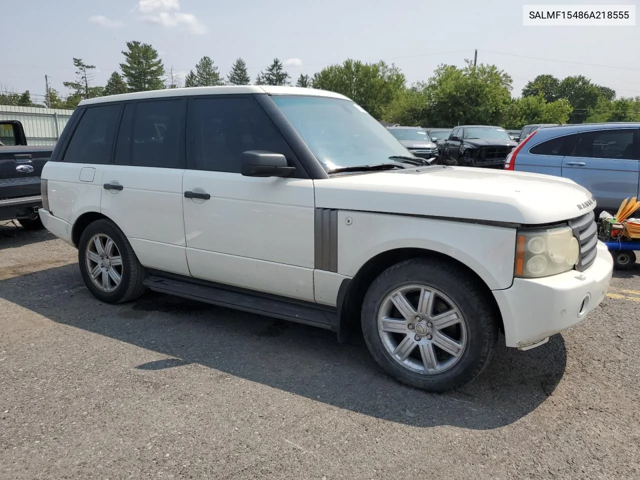 2006 Land Rover Range Rover Hse VIN: SALMF15486A218555 Lot: 67397494