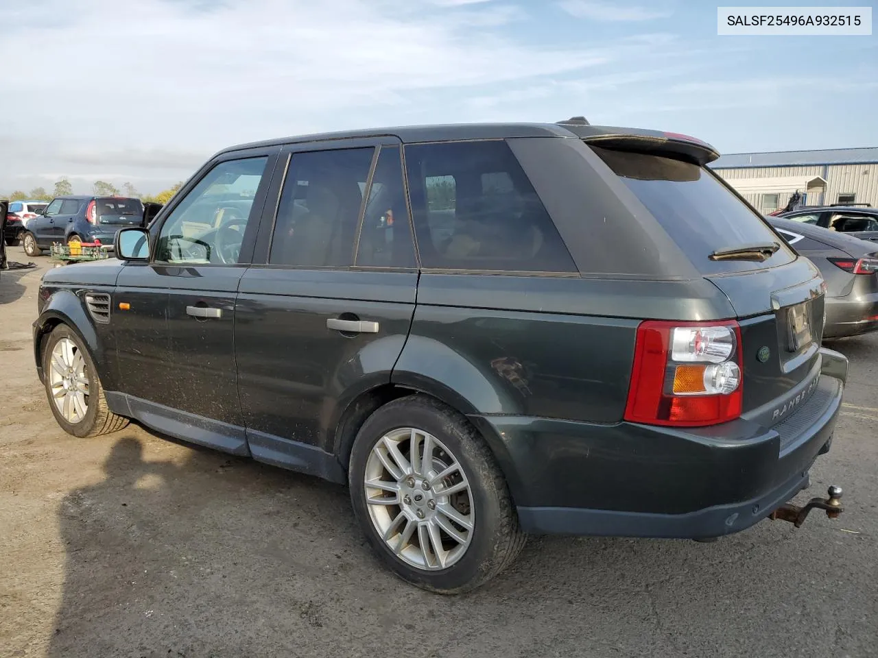 2006 Land Rover Range Rover Sport Hse VIN: SALSF25496A932515 Lot: 71782164