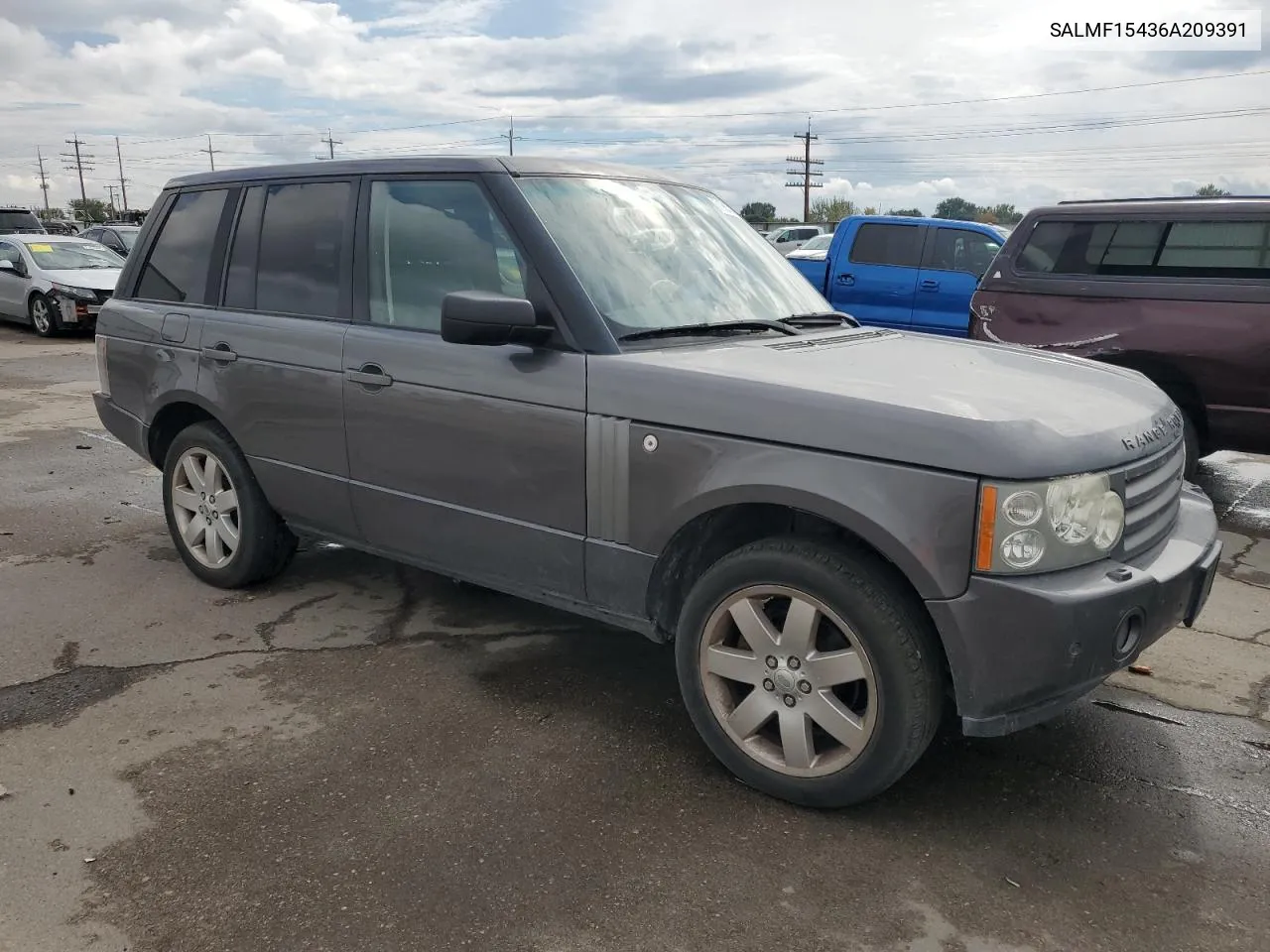 2006 Land Rover Range Rover Hse VIN: SALMF15436A209391 Lot: 71985984