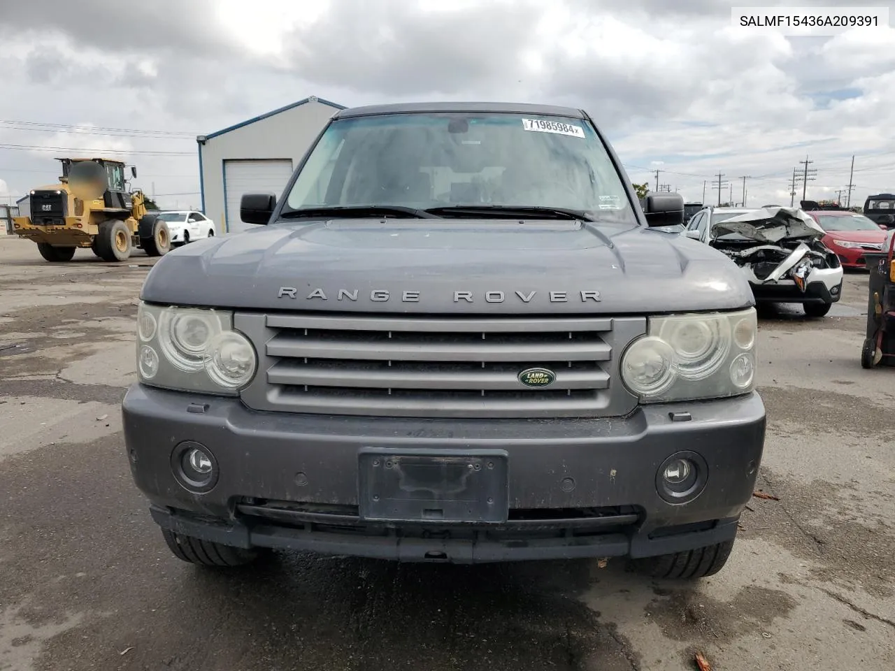 2006 Land Rover Range Rover Hse VIN: SALMF15436A209391 Lot: 71985984