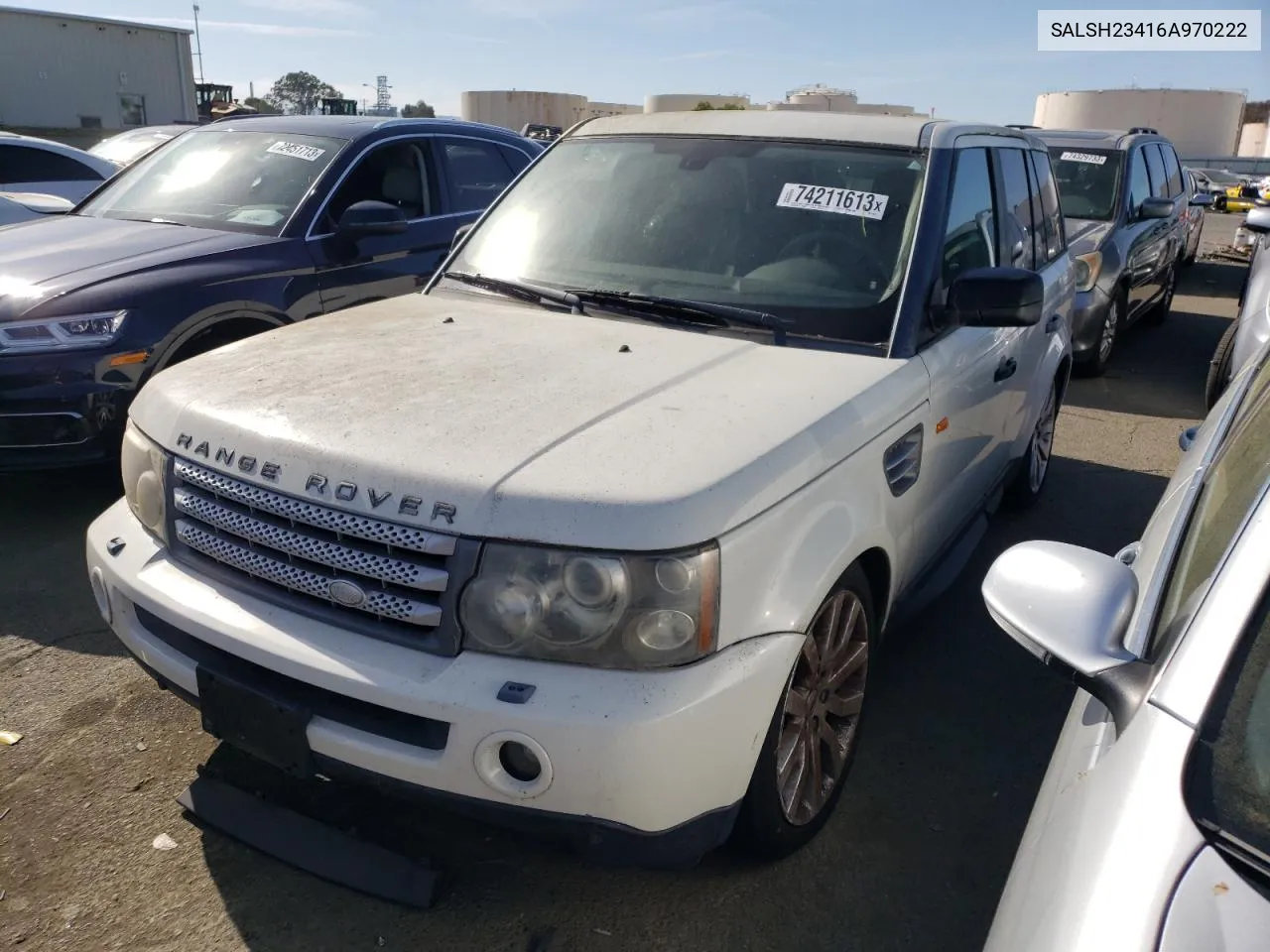 2006 Land Rover Range Rover Sport Supercharged VIN: SALSH23416A970222 Lot: 74211613