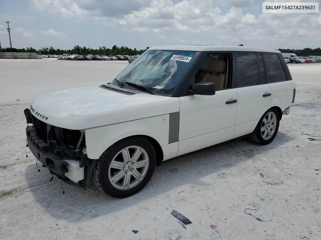 SALMF15427A239631 2007 Land Rover Range Rover Hse